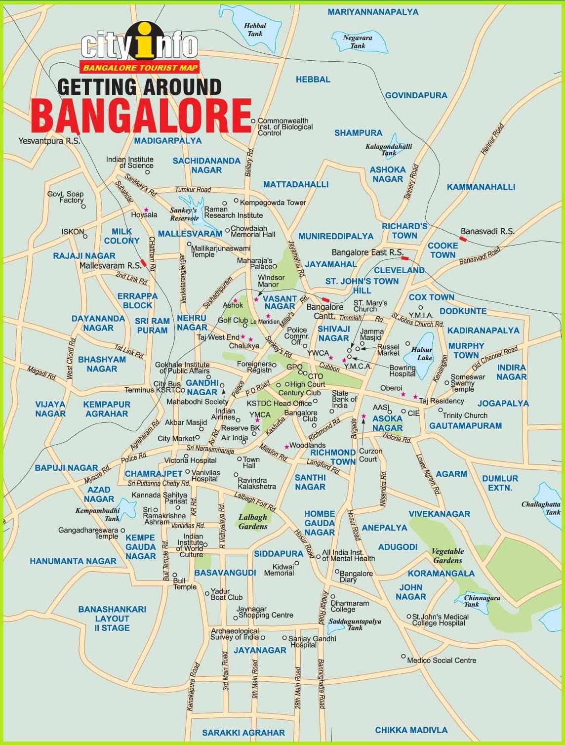 બેંગલોર માં નકશો