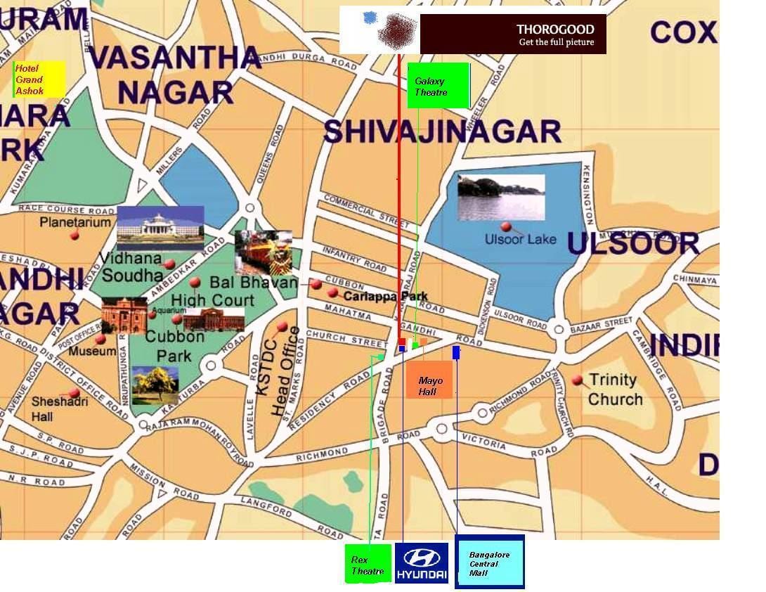 બેંગલોર Ulsoor નકશો